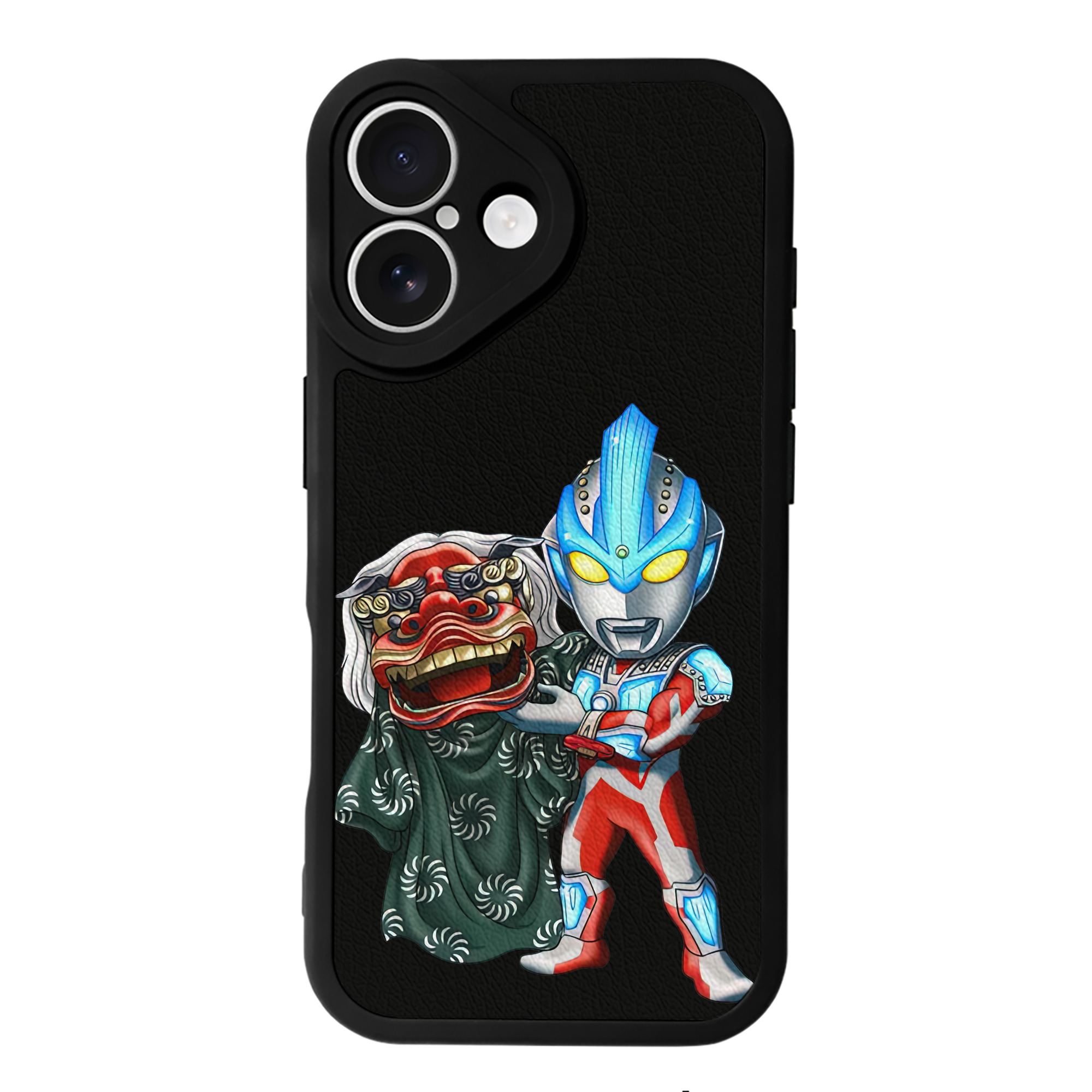 （画像用） ウルトラマン Ultraman 【iPhone 16シリーズ対応】シリコンスマホケース（レザー調） 材質：シリコン